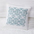4 Piece Reversible Ruffle Quilt Set with Throw Pillow White King/Cal King