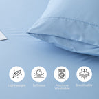Kasentex Lightweight Sheet Set Twin/Full/Queen/King - Breathable Deep Pocket Bed Sheets with Pillowcases