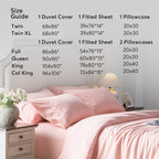 Kasentex Lightweight Duvet Cover Set - Breathable Bedding Set with Shams