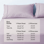 Kasentex Lightweight Sheet Set Twin/Full/Queen/King - Breathable Deep Pocket Bed Sheets with Pillowcases