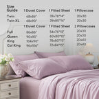 Kasentex Lightweight Duvet Cover Set - Breathable Bedding Set with Shams