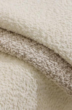 Fennco Styles Chenille Bouclé-Style Filled Throw Pillow 12" W X 20" L - Brown Soft Minimalist Decorative Cushion for Sofa, Bed, or Chair Décor