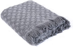 Kasentex Lightweight Cotton Throw Blanket - Soft Decorative Blanket for Sofa or Bed