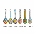 Hand-Painted Colorful Stoneware Spoons