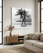 Palm Trees Glass Wall Art
