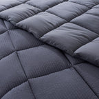 Kasentex Reversible All-Season Comforter Twin/Queen/King - Cozy Down Alternative Bedding