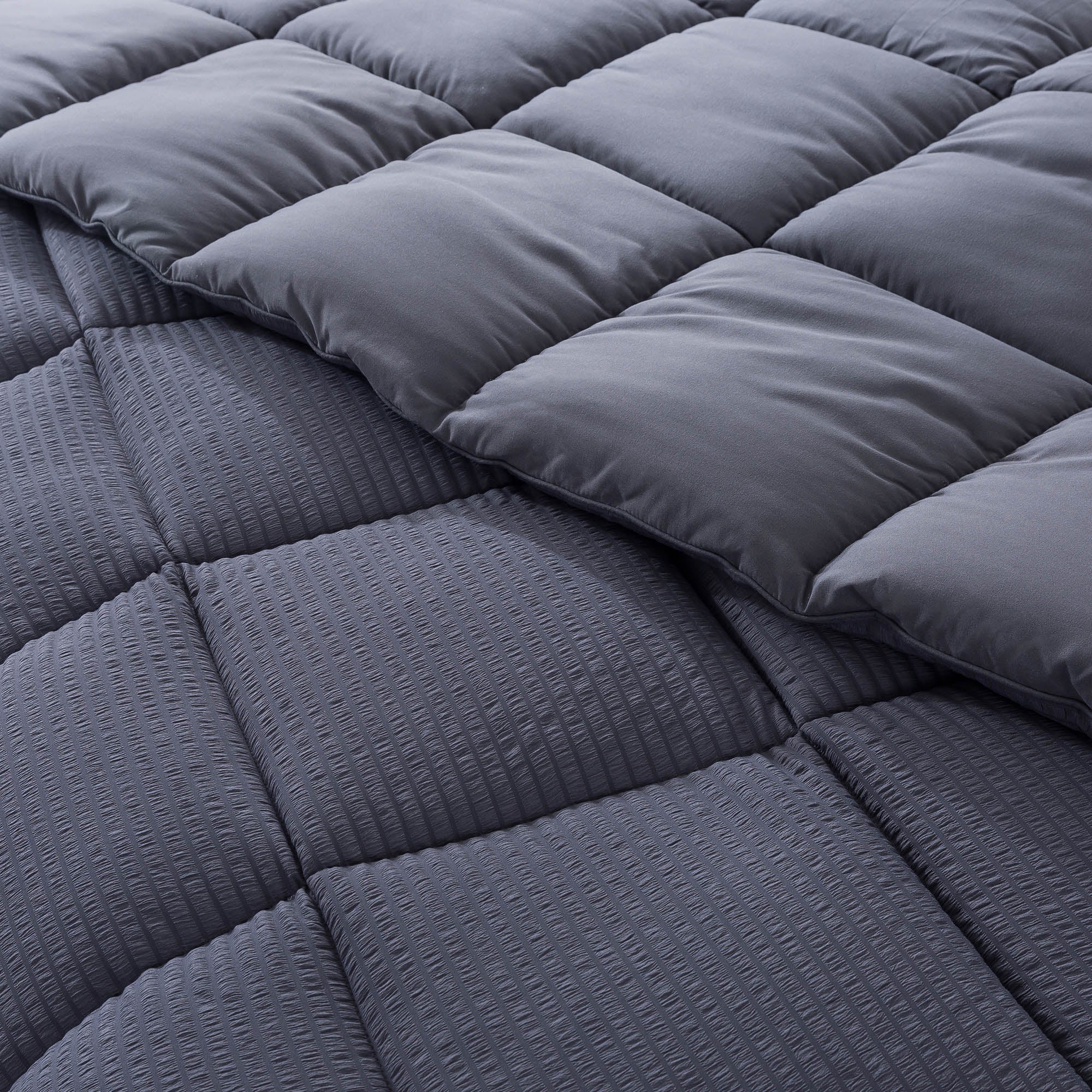 Kasentex Reversible All-Season Comforter Twin/Queen/King - Cozy Down Alternative Bedding