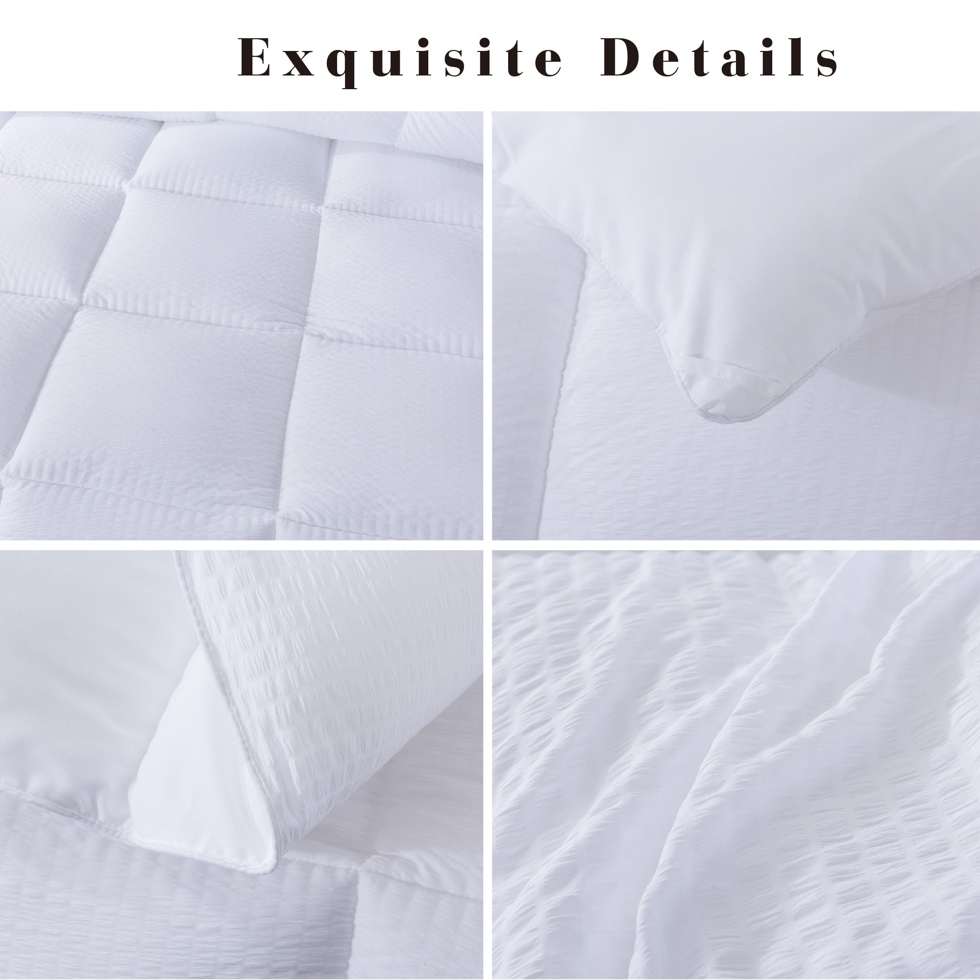 Kasentex Reversible All-Season Comforter Twin/Queen/King - Cozy Down Alternative Bedding