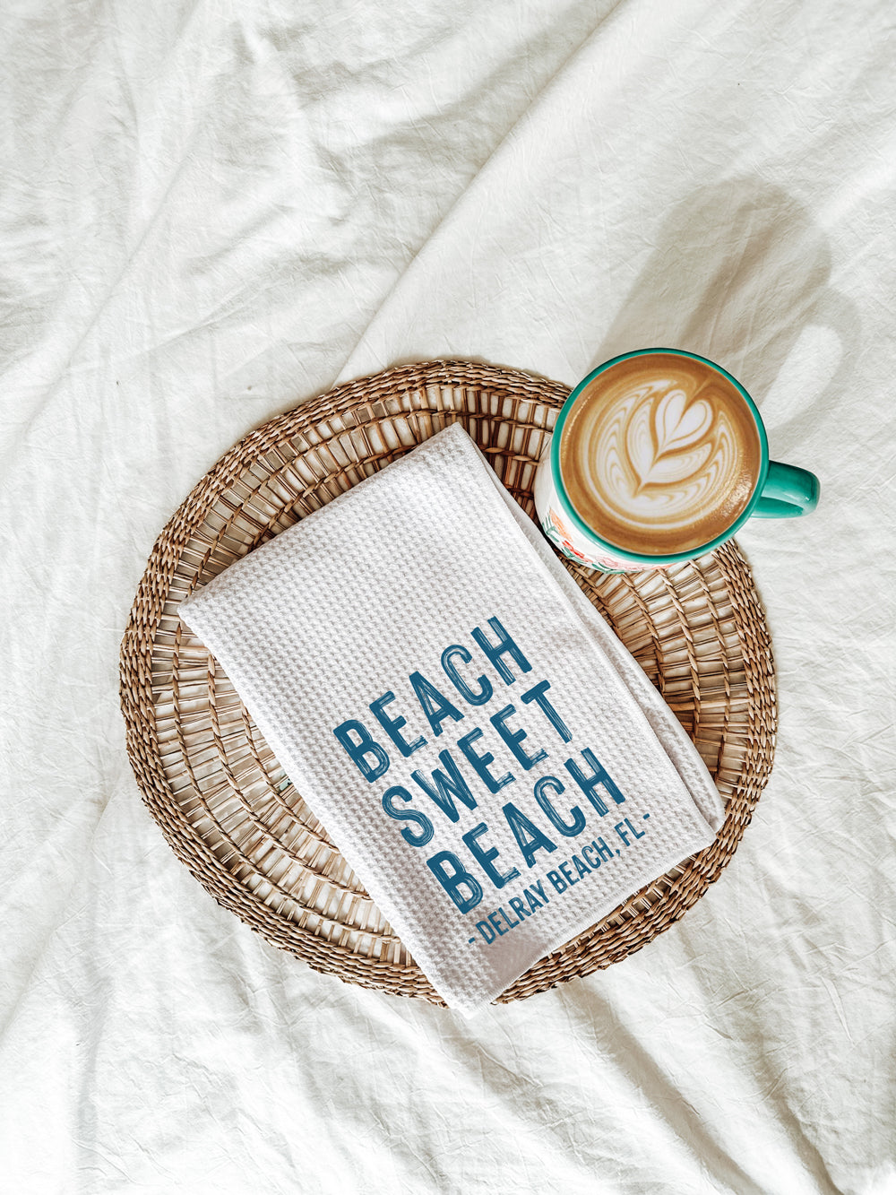 Beach Sweet Beach Custom Tea Towel