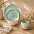 Cabana Turquoise Dinnerware - 20 Piece Set