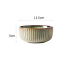 Nordic Ceramic Dinnerware Set with Glazed Minimalist Bowls