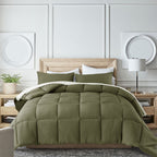 Kasentex Reversible All-Season Comforter Twin/Queen/King - Cozy Down Alternative Bedding