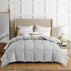 Kasentex Reversible All-Season Comforter Twin/Queen/King - Cozy Down Alternative Bedding