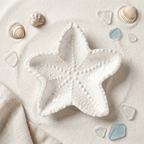Starfish Catchall Tray, Gypsum White 4"