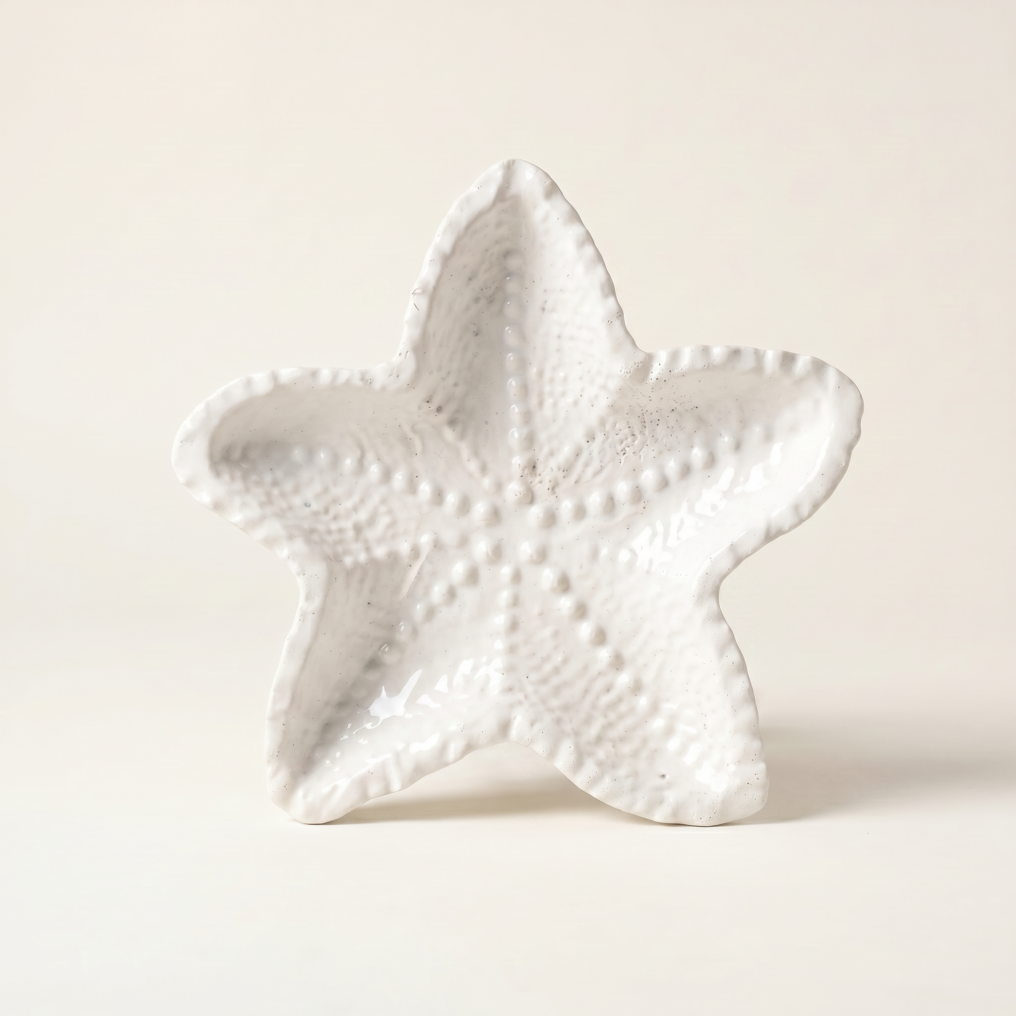 Starfish Catchall Tray, Gypsum White 4"