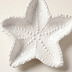 Starfish Catchall Tray, Gypsum White 4"